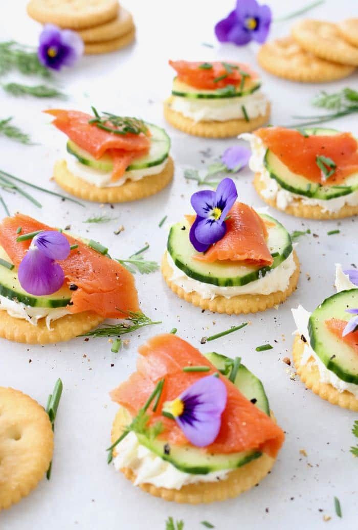 Smoked Salmon And Crackers Appetizer
 Cucumber Salmon Appetizers Recipe
