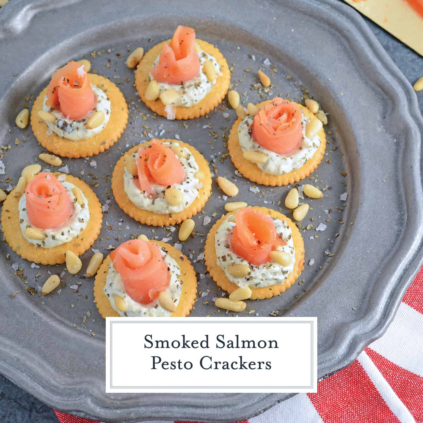 Smoked Salmon And Crackers Appetizer
 Smoked Salmon Pesto Crackers A Delicious smoked salmon