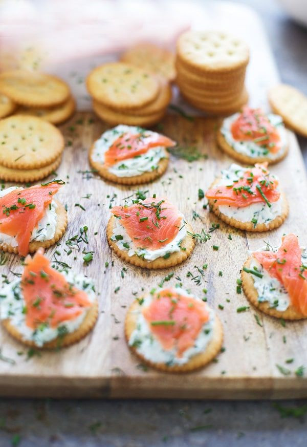 Smoked Salmon And Crackers Appetizer
 Easy Snacks with RITZ Crackers Recipe