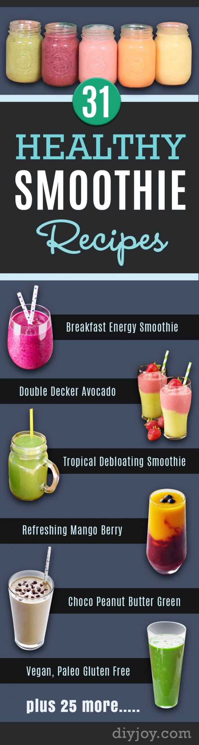 Smoothies For Dinner
 31 Healthy Smoothie Recipes