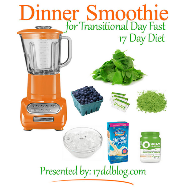 Smoothies For Dinner
 Dinner Smoothie Recipe for the 17 Day Diet