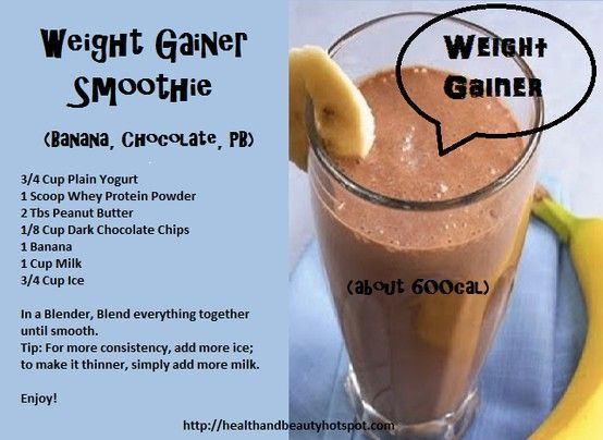 Smoothies To Gain Weight
 1000 images about Weight gainers for teen guys on