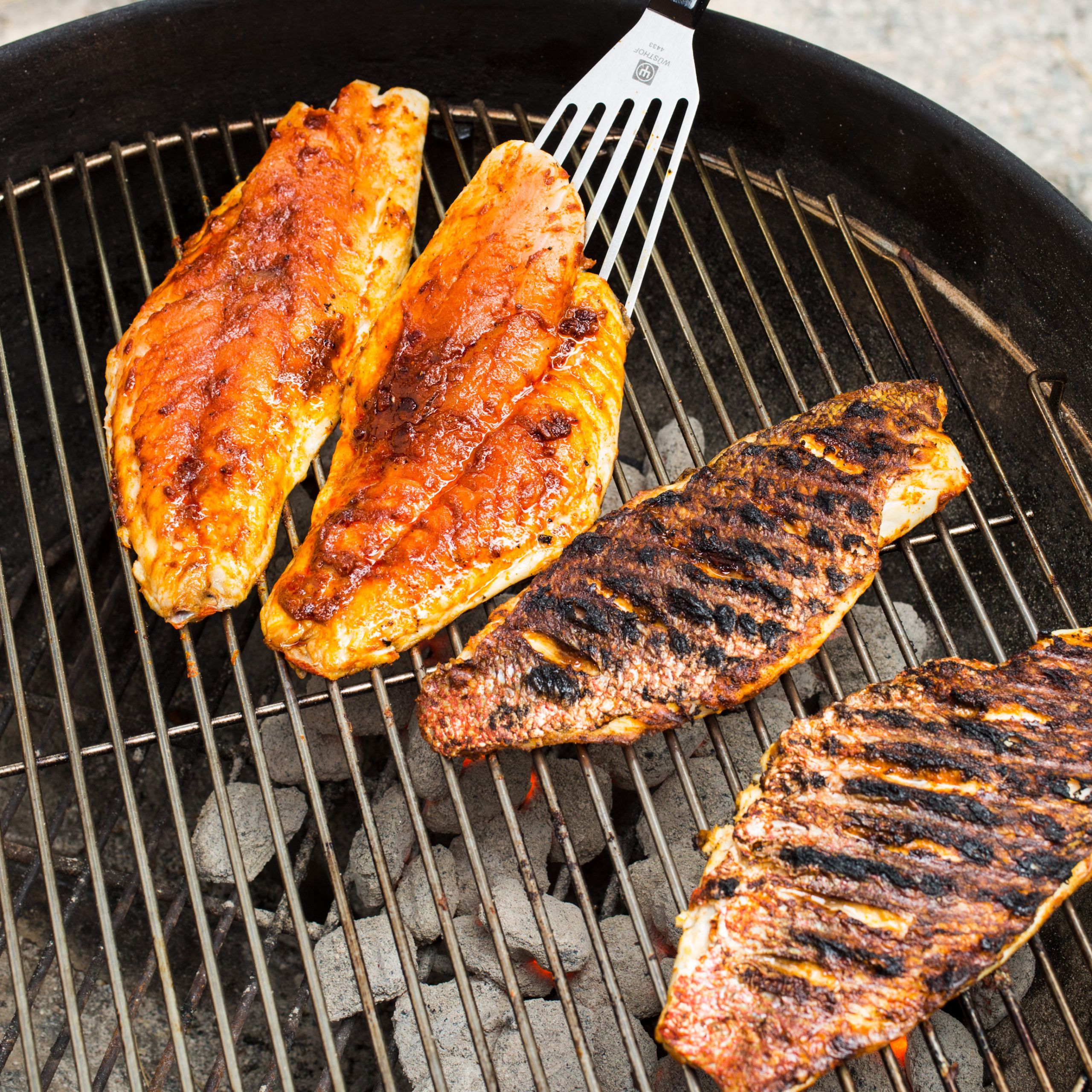 Snapper Fish Recipes
 Charcoal Grilled Blackened Red Snapper