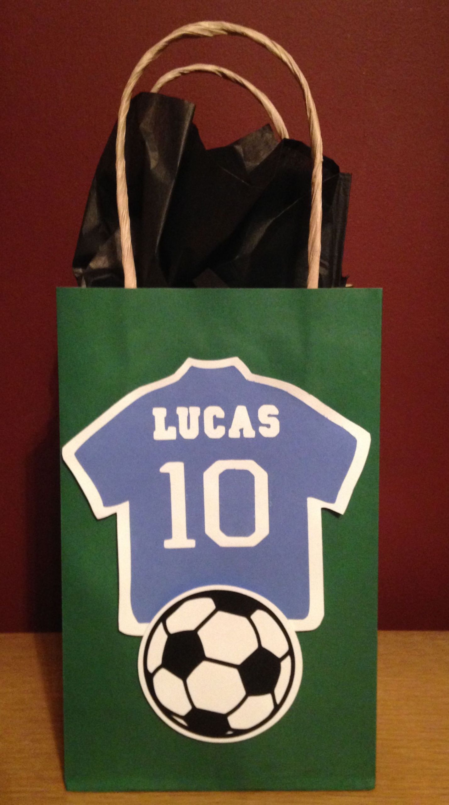 Soccer Gift Ideas For Boys
 Soccer Goody Bags I made for the boys in Lucas 4th Grade