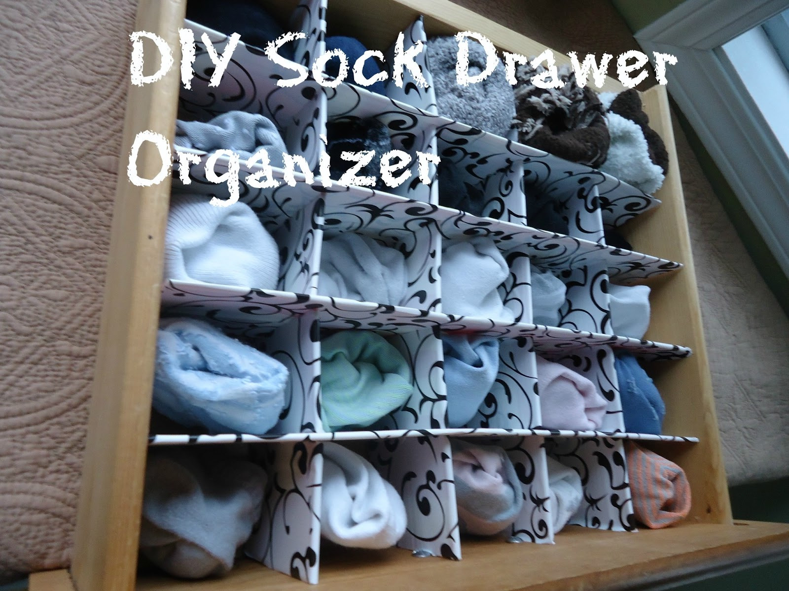 Sock Drawer Organizer DIY
 A few things that caught my eye