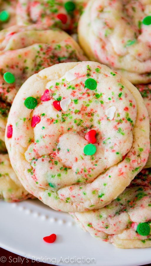 Soft Christmas Cookies
 Soft Baked Funfetti Sugar Cookies Sallys Baking Addiction