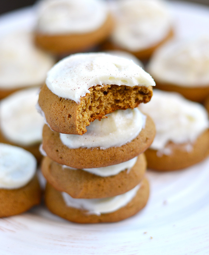 Soft Gingerbread Cookies
 Soft Gingerbread Drop Cookies with Cream Cheese Frosting