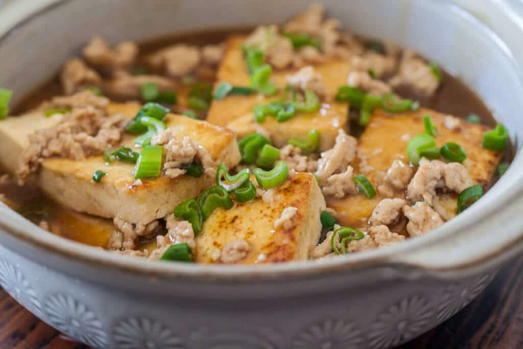 Soft Tofu Recipes Chinese
 Braised Tofu with Ground Pork • Steamy Kitchen Recipes