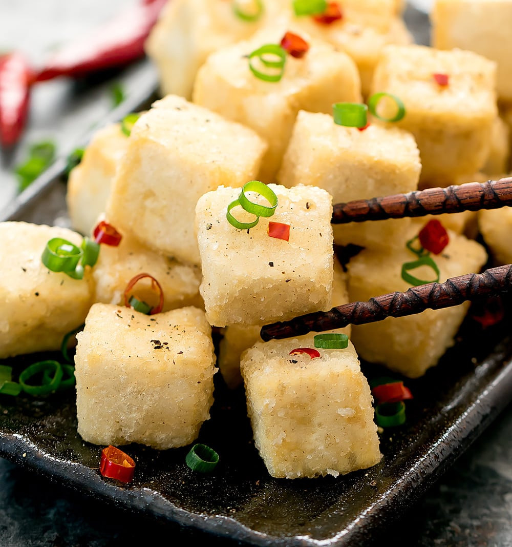 Soft Tofu Recipes Chinese
 Crispy Salt and Pepper Tofu Kirbie s Cravings