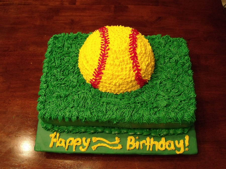 Softball Birthday Cakes
 Softball Birthday Cake CakeCentral