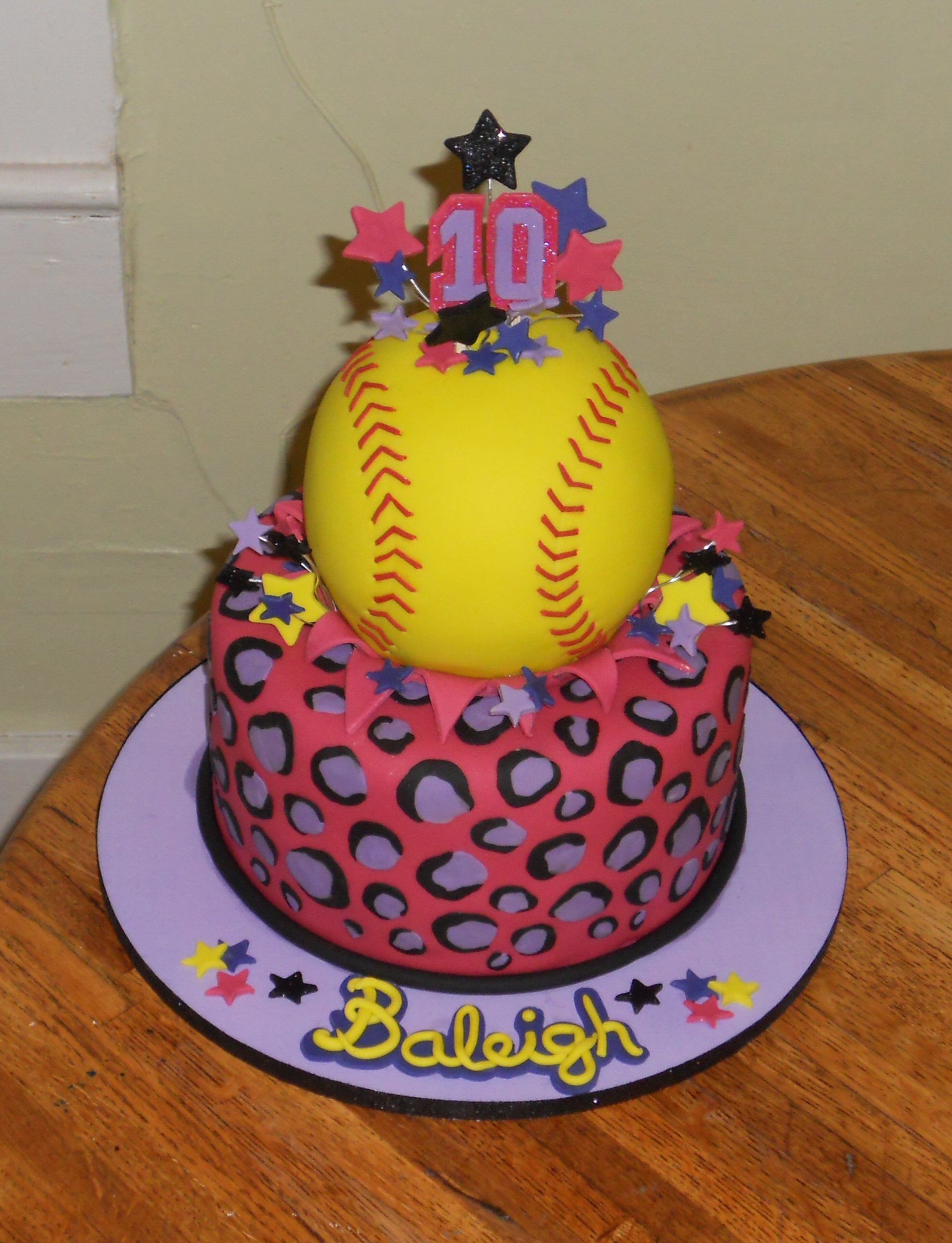 Softball Birthday Cakes
 Softball birthday cake