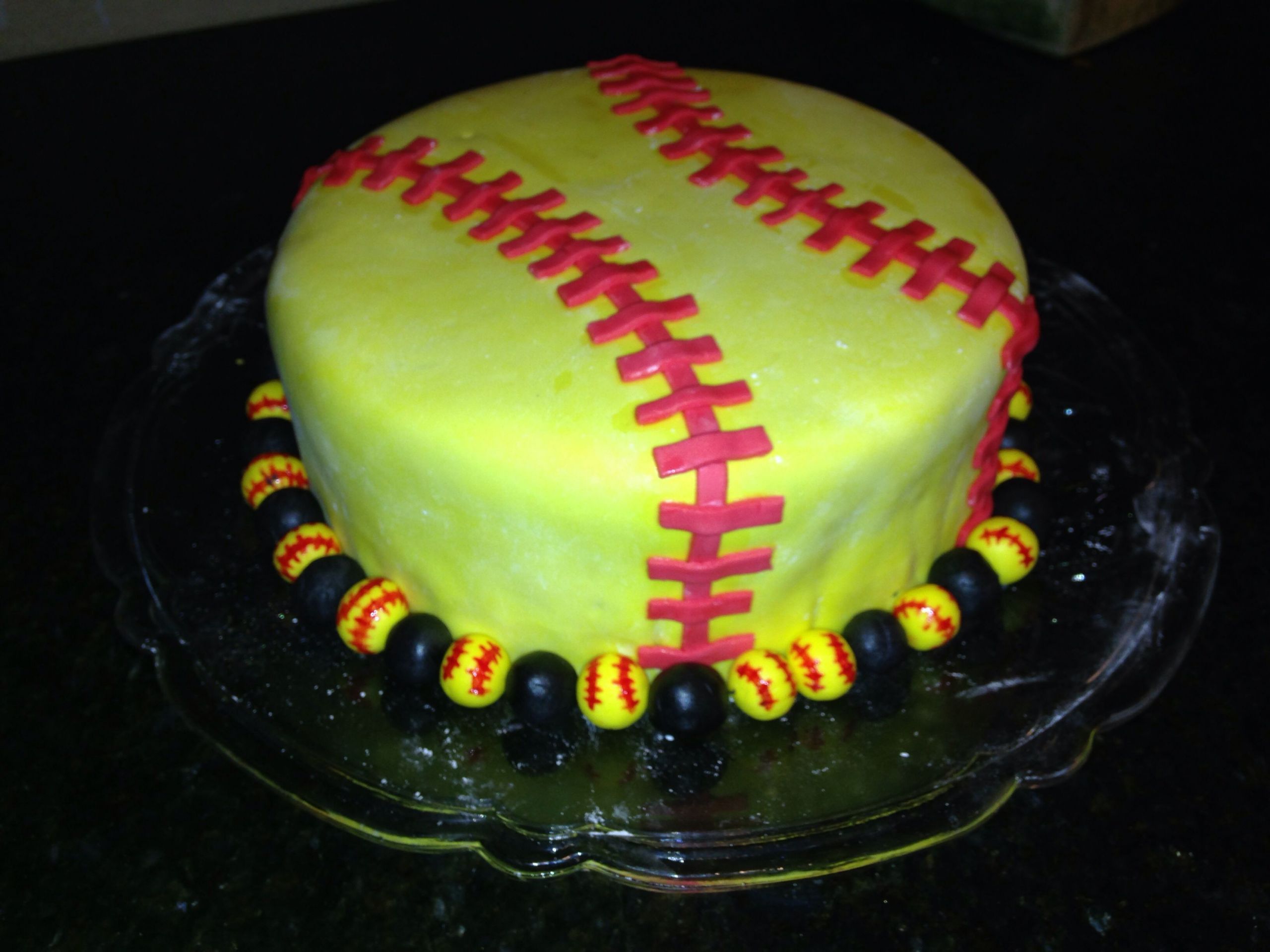 Softball Birthday Cakes
 Softball cake