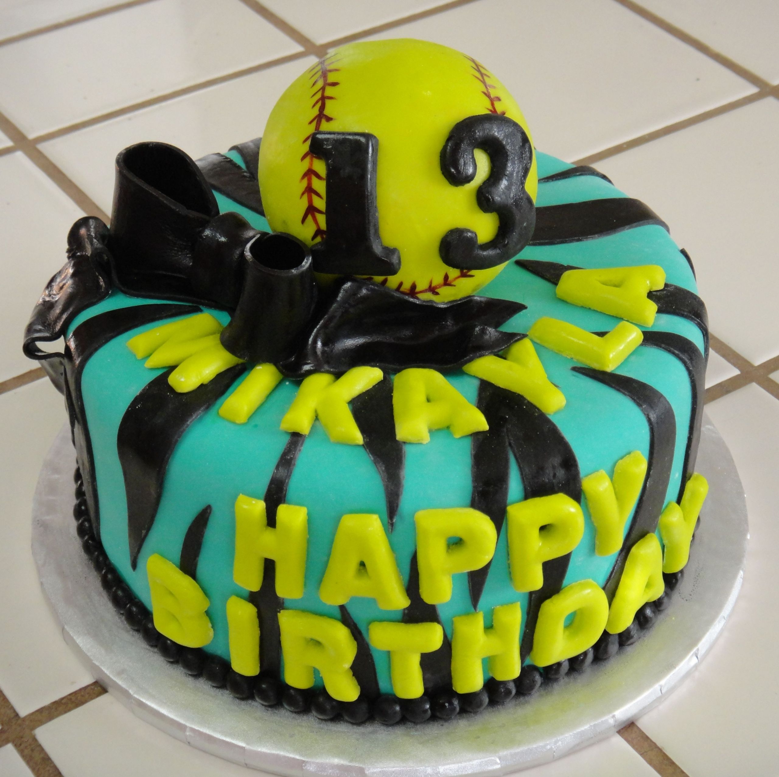 Softball Birthday Cakes
 softball cakes Softball Birthday Cake