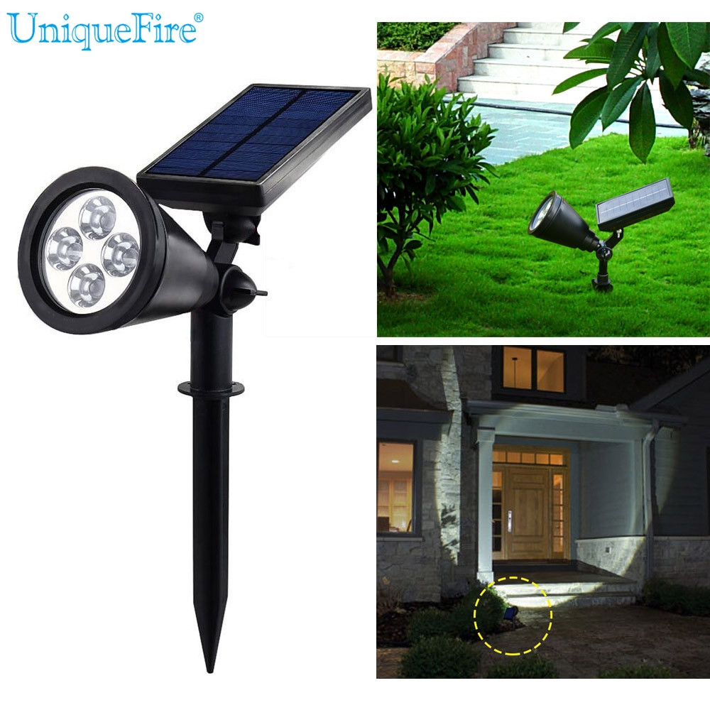 Solar Landscape Spot Light
 UniqueFire 4 LED Solar Light Landscape Lamp Outdoor Solar