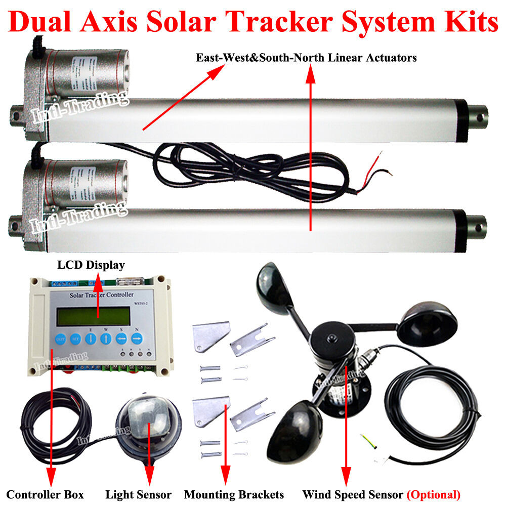 Solar Panel Tracker DIY
 plete LCD Dual Axis Solar Panel Tracking Tracker DIY