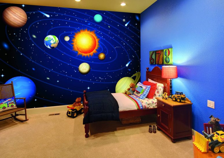Solar System For Kids Room
 50 Space Themed Bedroom Ideas for Kids and Adults