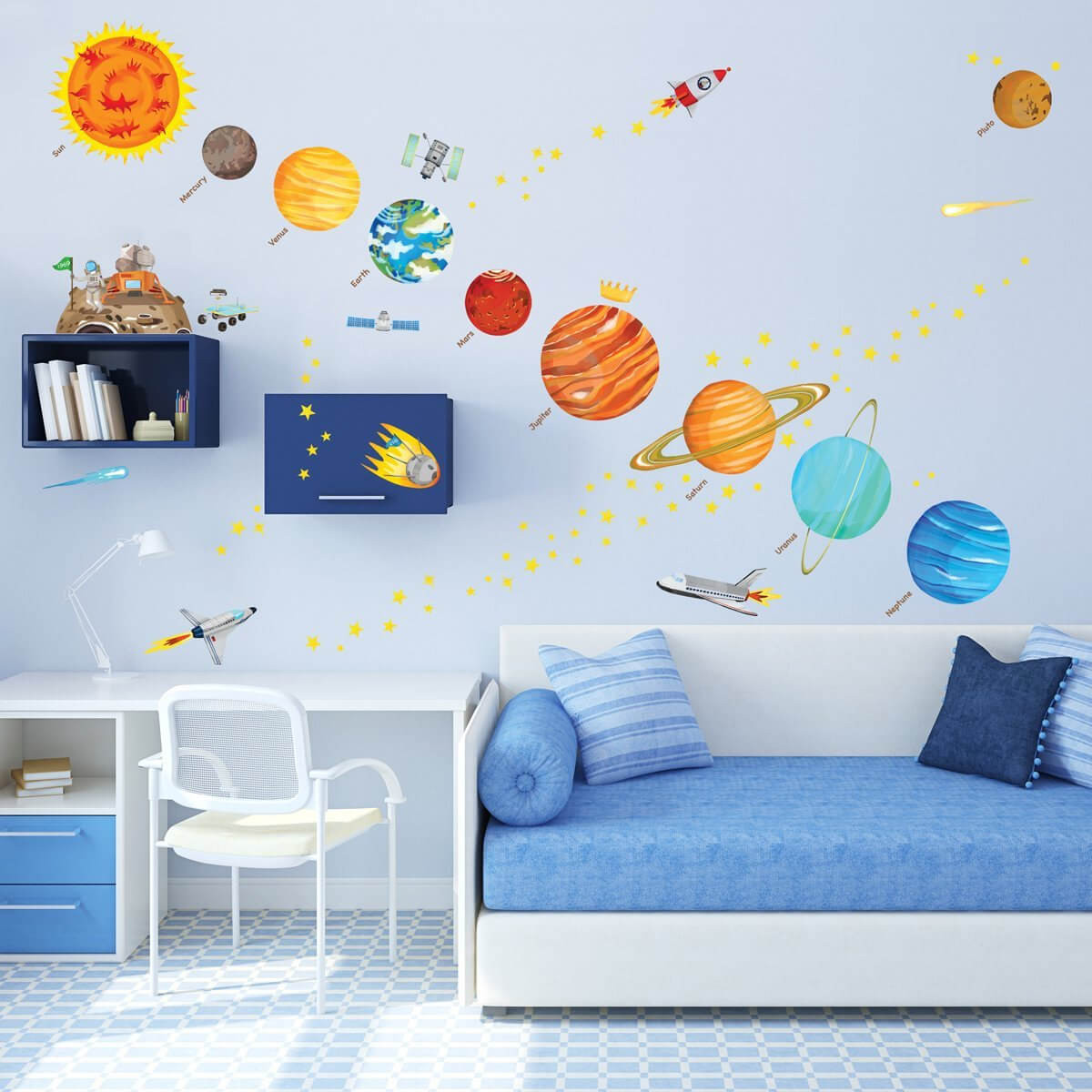 Solar System For Kids Room
 These Educational Wall Ideas are Perfect for Kids