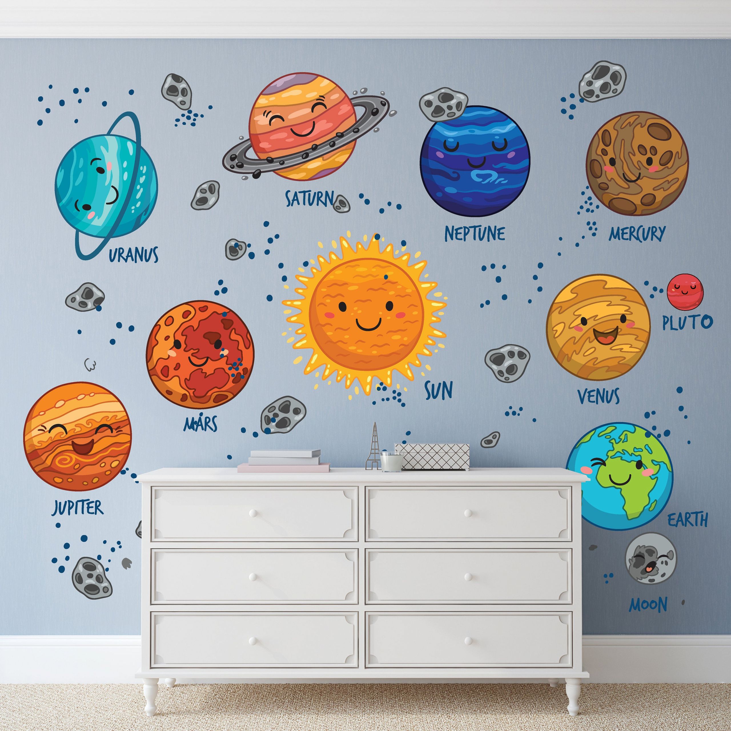 Solar System For Kids Room
 Kids Solar System Decals Kids Solar System Bedroom Decal
