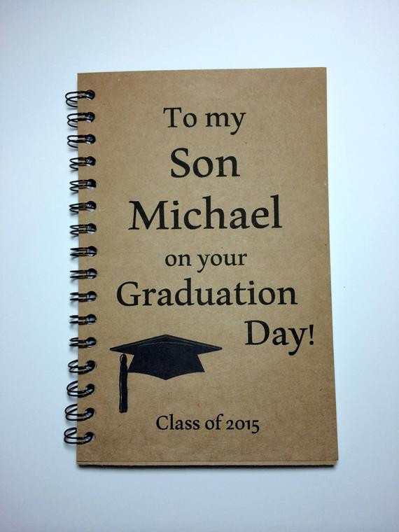 Son Graduation Gift Ideas
 Items similar to Graduation Gift Graduation Notebook To