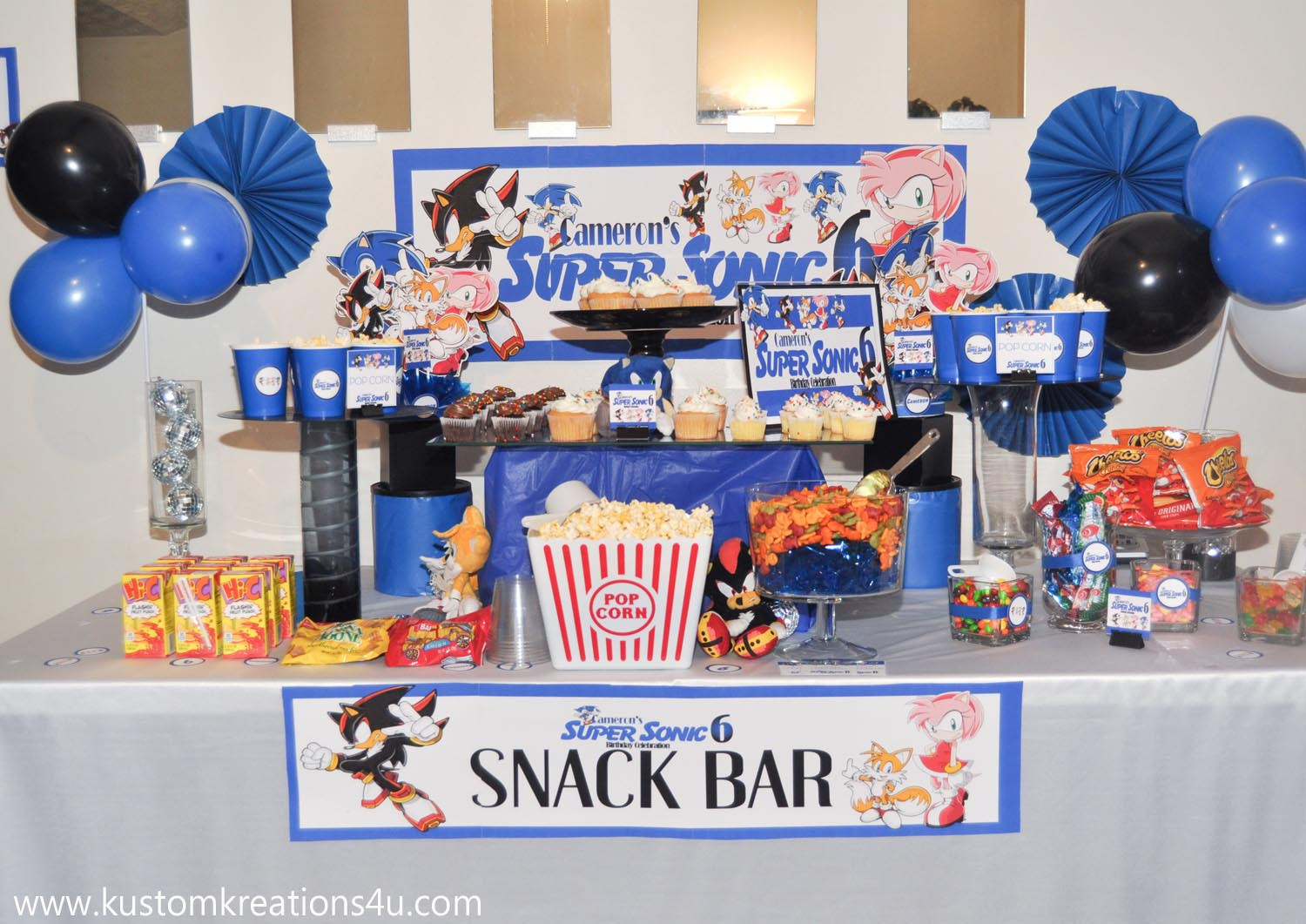 Sonic Birthday Decorations
 Super Sonic Six Cameron’s 6th Video Game Birthday Party