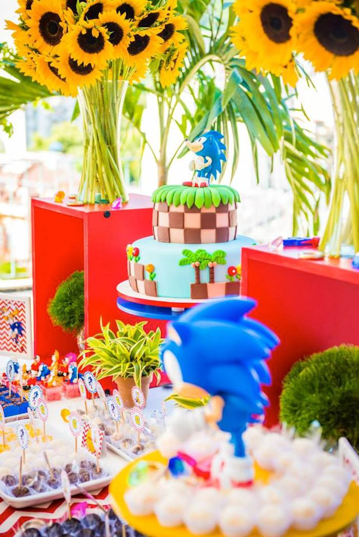 Sonic Birthday Decorations
 Kara s Party Ideas Sonic Themed Birthday Party Decor