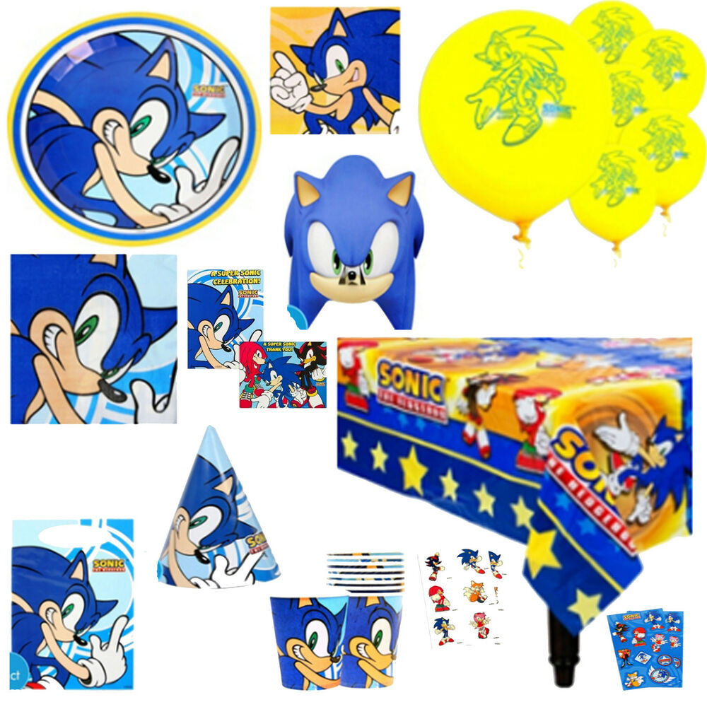 Sonic Birthday Decorations
 SONIC the HEDGEHOG Birthday PARTY Supplies Create Your