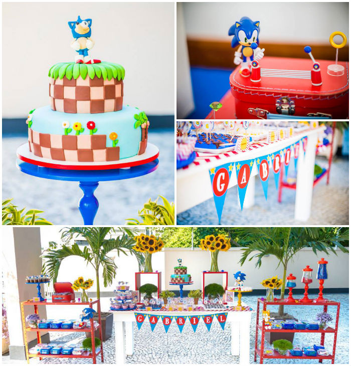 Sonic Birthday Decorations
 Kara s Party Ideas Sonic Themed Birthday Party Decor