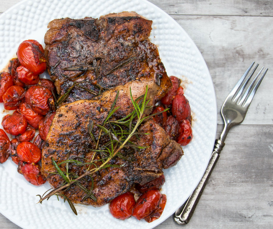 Sous Vide Stuffed Pork Chops
 Sous Vide Pork Chops with Blistered Tomatoes