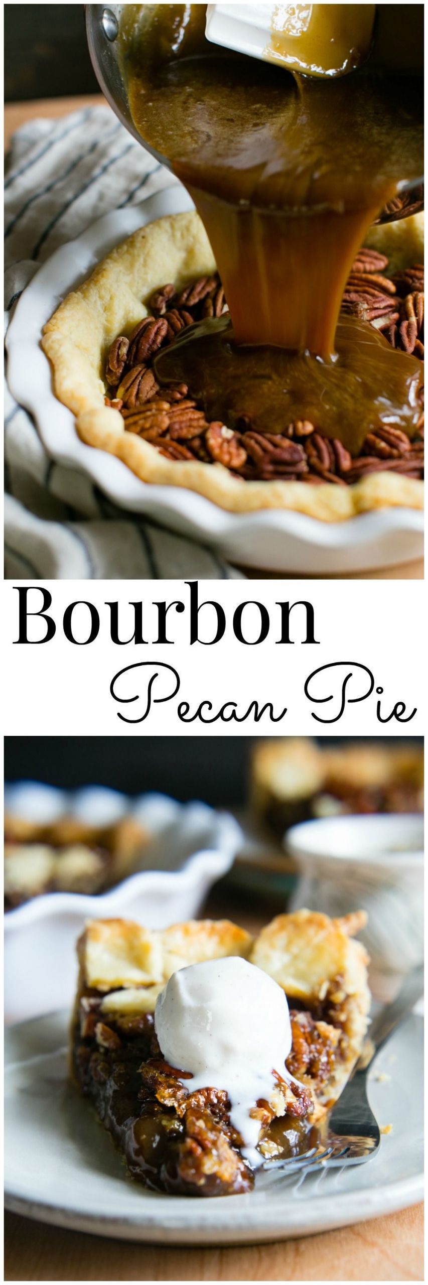 Southern Bourbon Pecan Pie
 Southern Style Bourbon Pecan Pie is rich buttery and