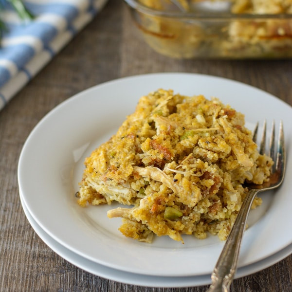 Southern Cornbread Dressing With Chicken
 Cornbread Dressing with Chicken Small Batch Healthier