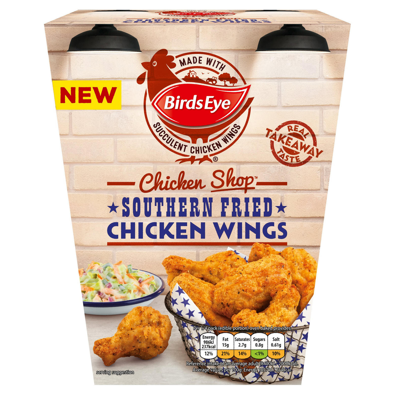 Southern Fried Chicken Wings
 Birds Eye Chicken Shop Southern Fried Chicken Wings 500g