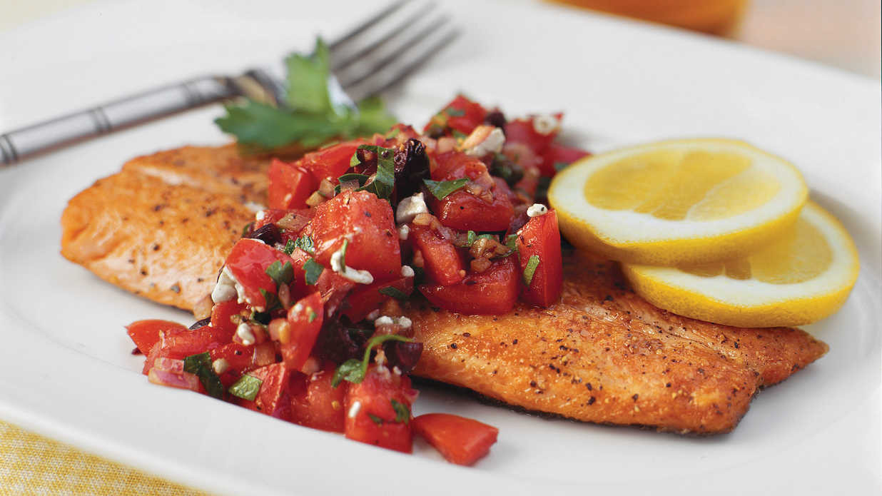 Southern Main Dishes
 Pan Seared Trout With Italian Style Salsa Quick and Easy