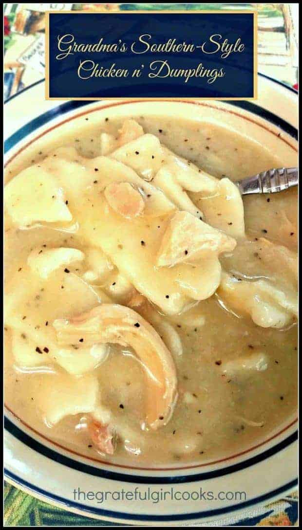 Southern Style Chicken And Dumplings
 Grandma s Southern Style Chicken n Dumplings The