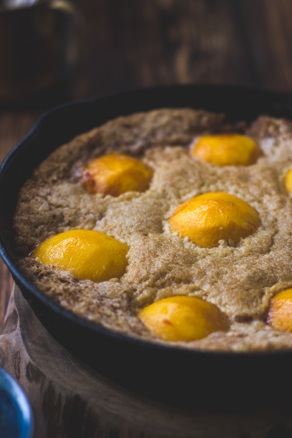 Southern Style Peach Cobbler
 Southern Style Peach Cobbler with Maple Sugar Bourbon