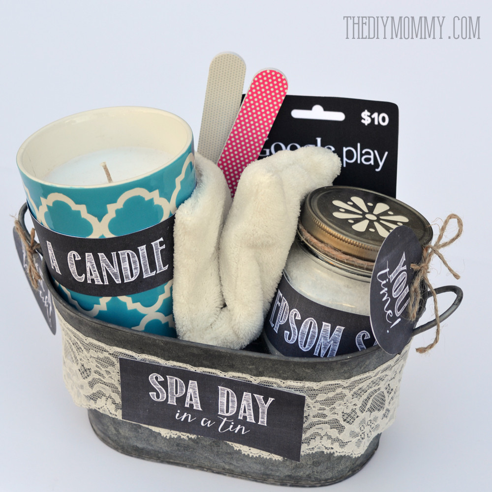 Spa Basket Gift Ideas
 A Gift in a Tin Spa Day in a Tin
