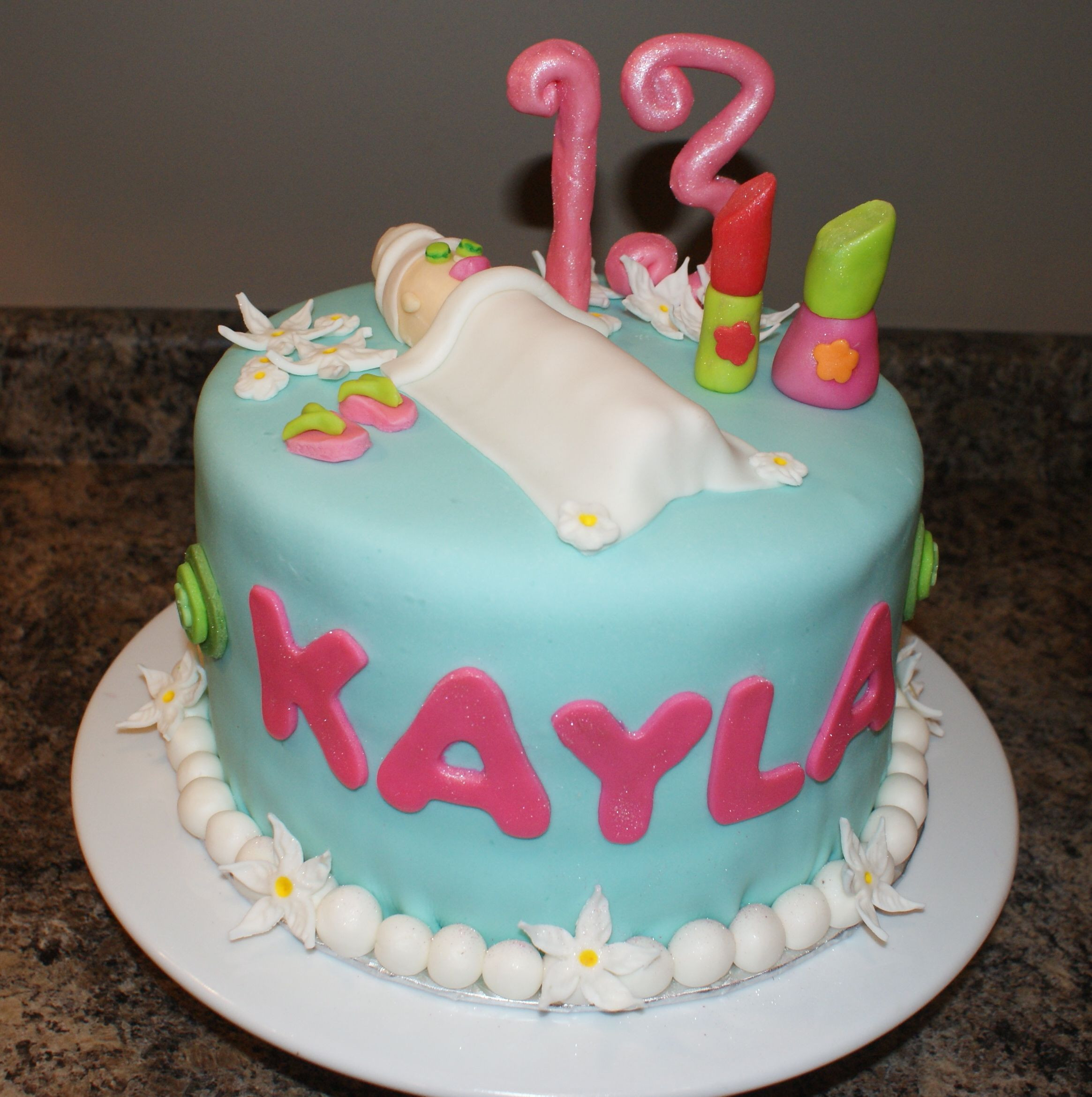 Spa Birthday Cake
 Spa Themed Cake Simply Jenny Cupcakes & Design