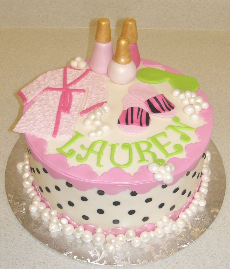 Spa Birthday Cake
 spa party ideas for girls birthday