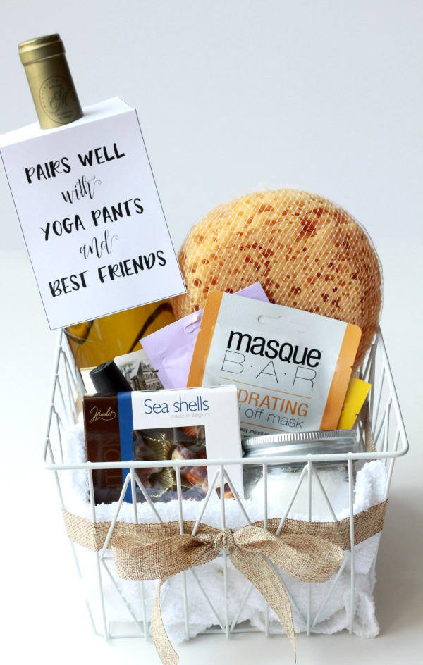 Spa Gift Basket Ideas Diy
 Spa Gift Basket DIY Bath Salt The Lucky Pear