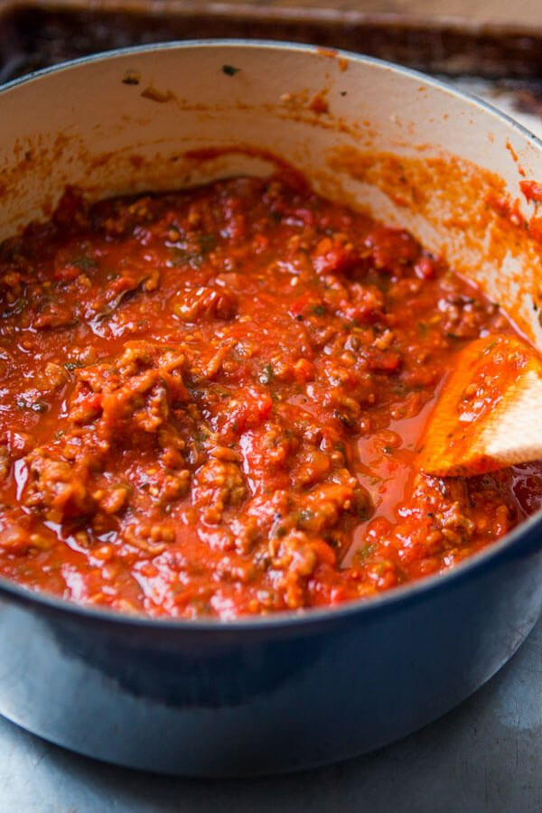 Spaghetti Sauce Recipe From Scratch
 Favorite Homemade Spaghetti Sauce Oh Sweet Basil