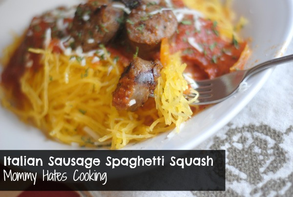 Spaghetti Squash Italian Sausage
 Italian Sausage Spaghetti Squash Mommy Hates Cooking