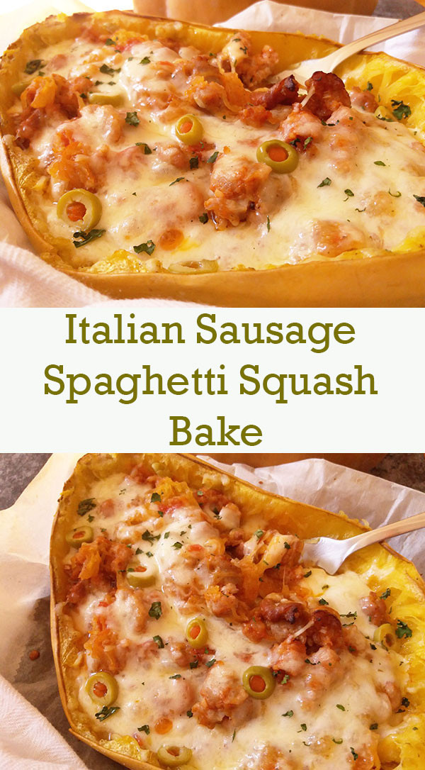 Spaghetti Squash Italian Sausage
 Italian Sausage Spaghetti Squash Bake