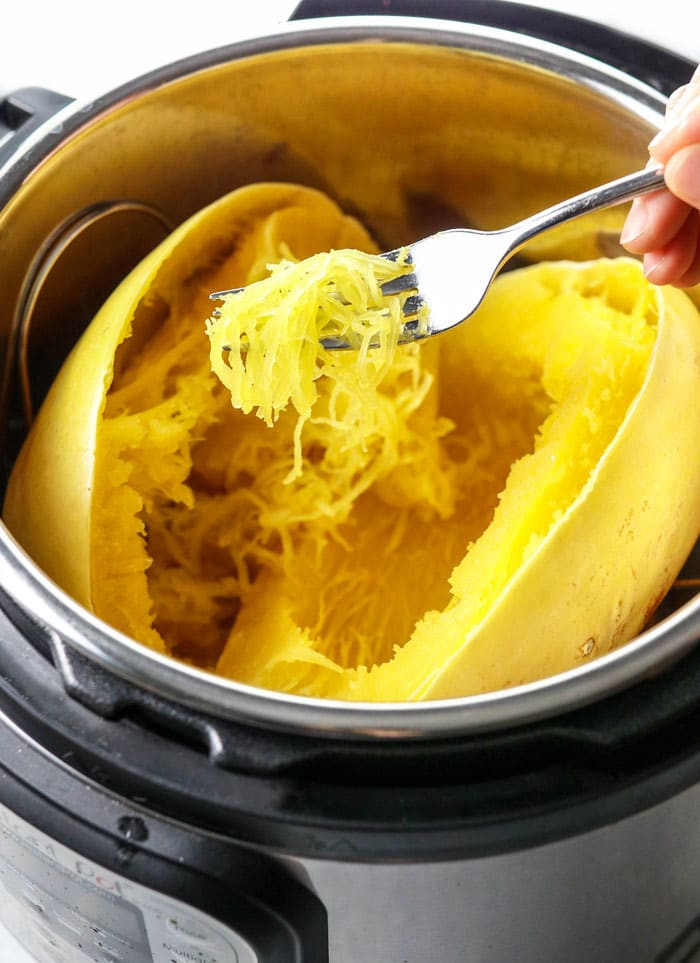 Spaghetti Squash Microwave Whole
 Instant Pot Spaghetti Squash in 7 minutes