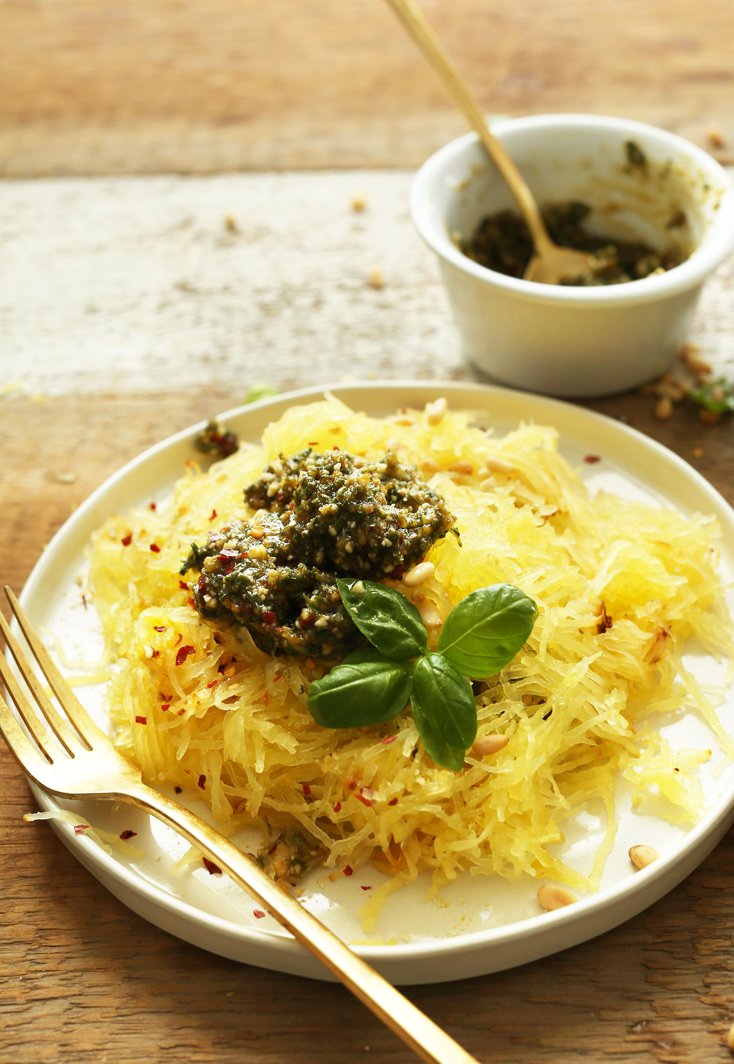 Spaghetti Squash Vegan Recipes
 Pesto Spaghetti Squash Pasta