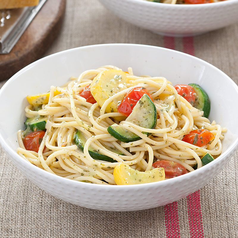 Spaghetti With Vegetables
 Spaghetti with Summer Ve able Sauce
