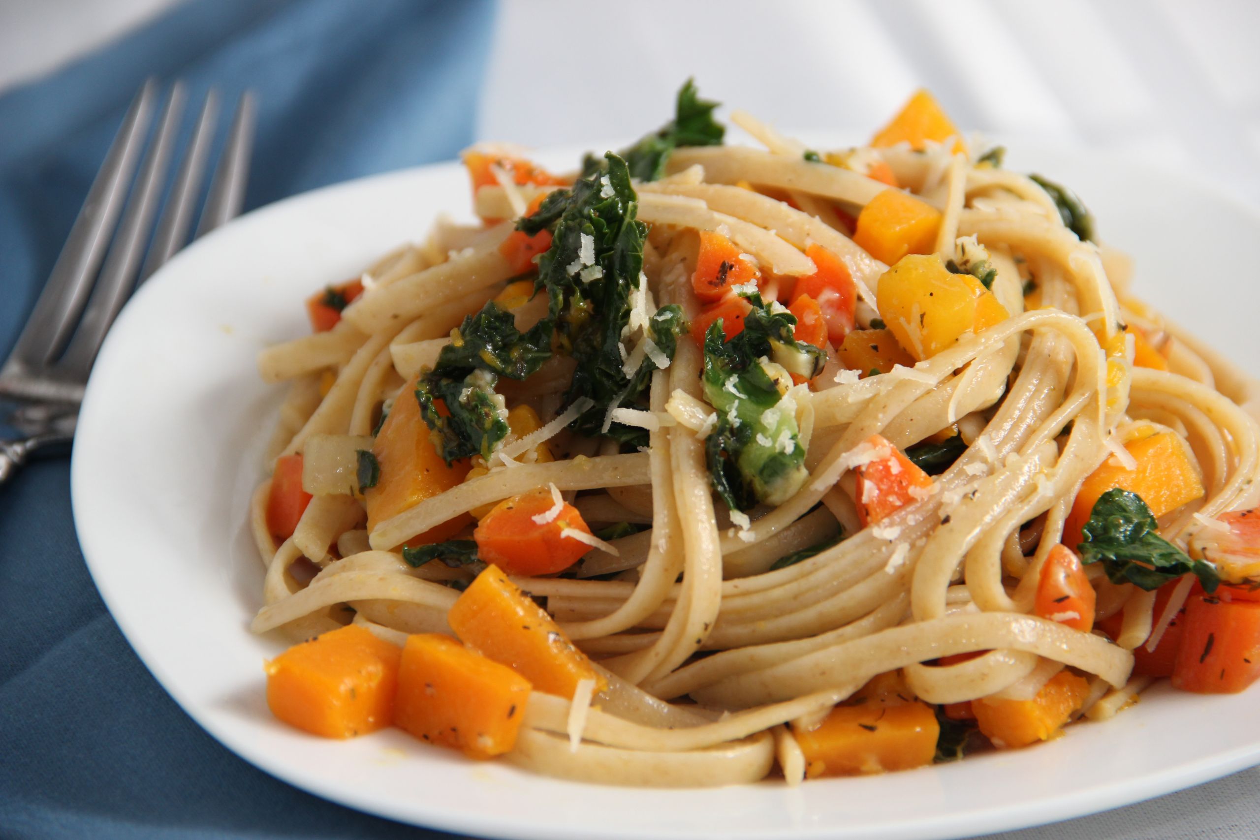 Spaghetti With Vegetables
 Winter Ve able Pasta with White Wine and Parmesan The