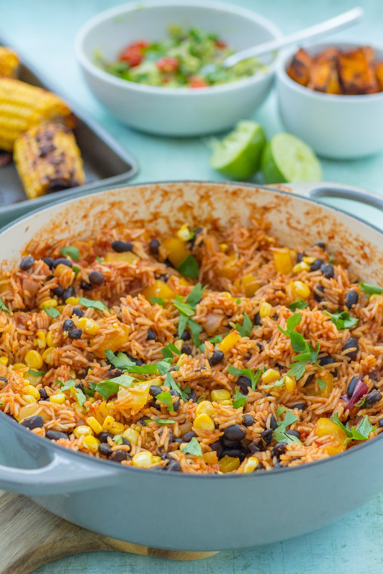 Spanish Rice And Black Beans
 Easy e Pot Mexican Rice with Black Beans and Corn Vegan