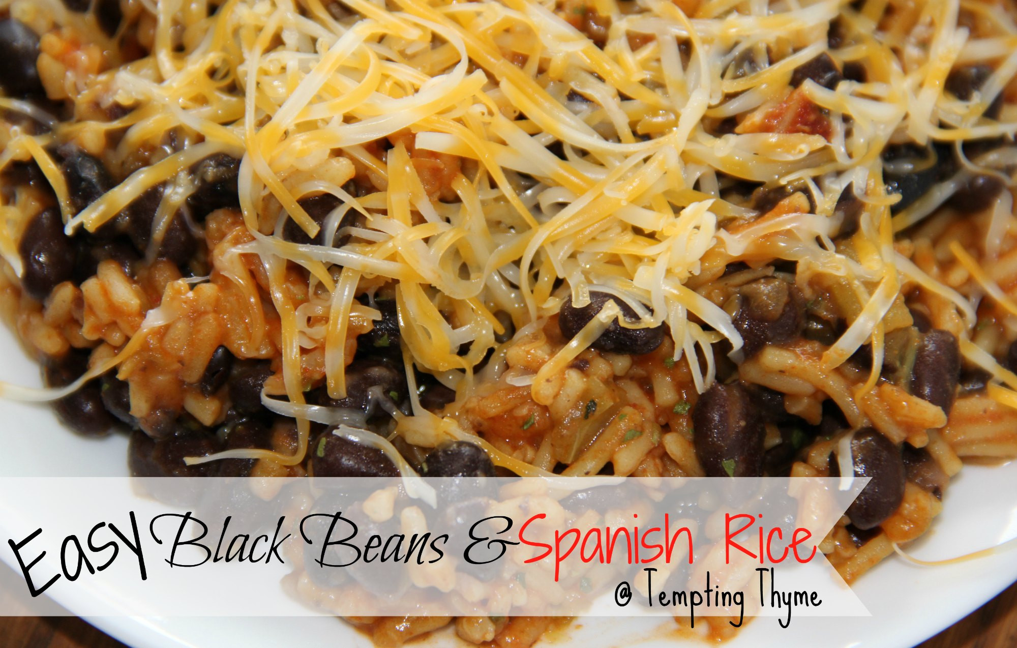 Spanish Rice And Black Beans
 Easy Black Beans and Spanish Rice