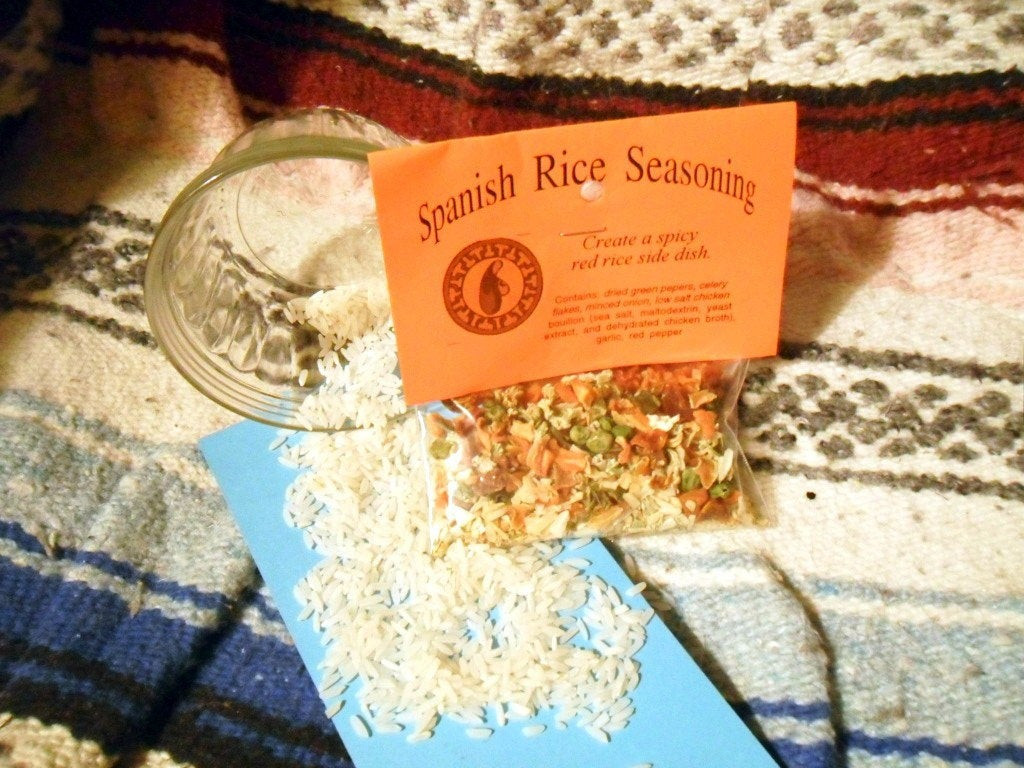 Spanish Rice Spices
 Spanish Rice Seasoning Mix Hand blended salt free dry Herb