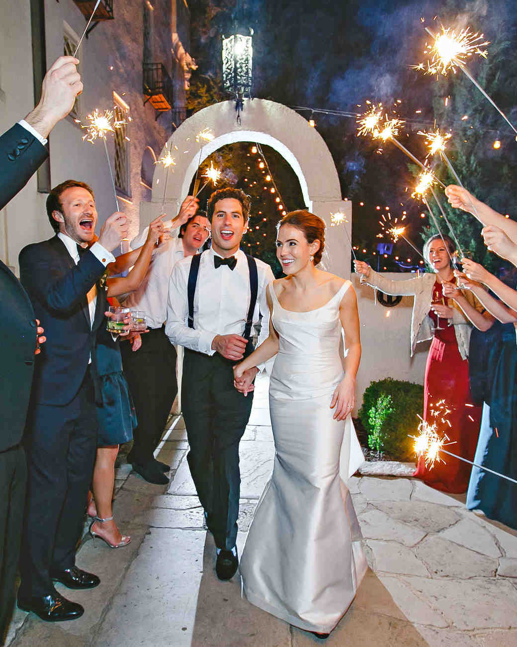 Sparklers At Wedding
 Amazing Fireworks and Sparklers from Real Weddings