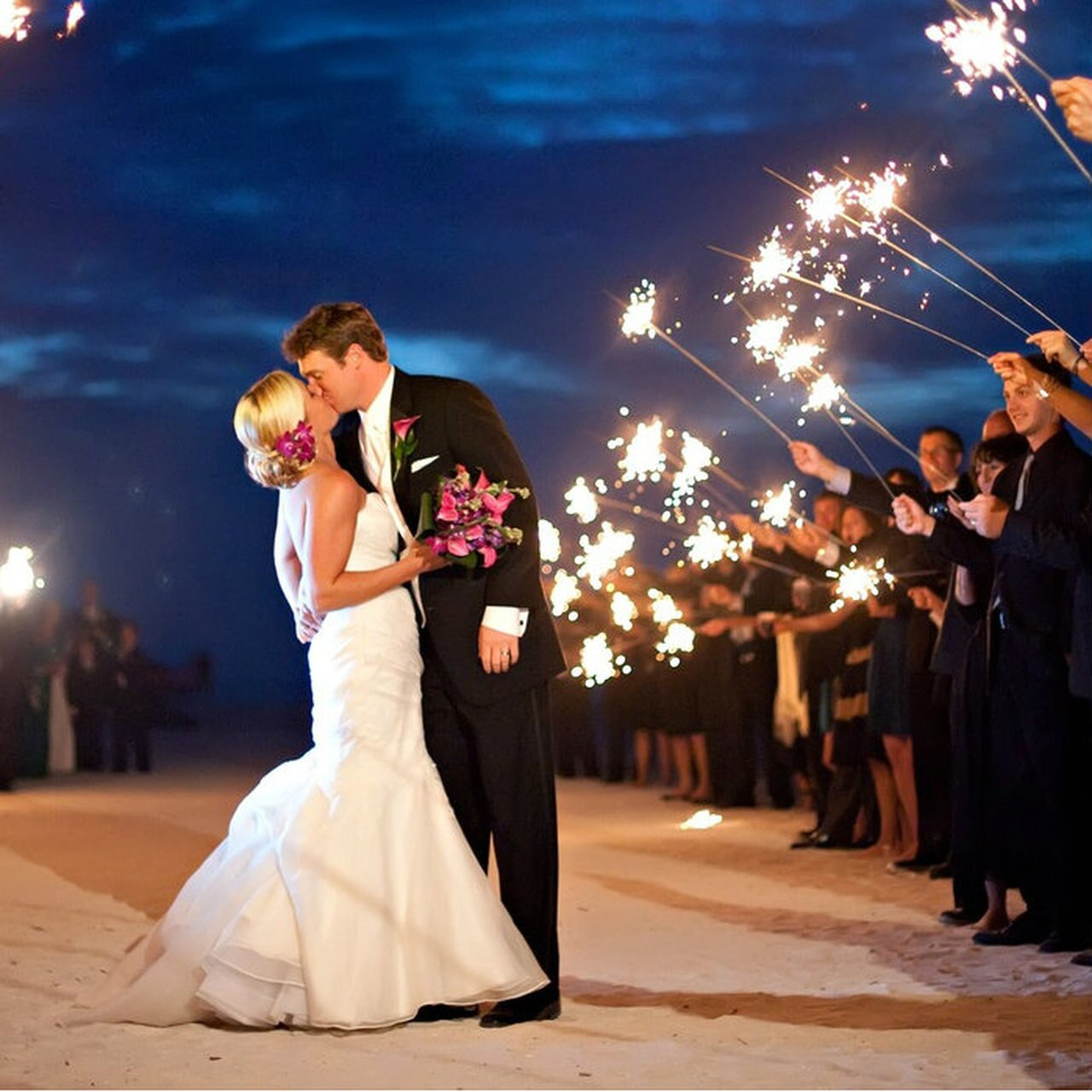 Sparklers At Wedding
 Premium Gold 20" Wedding Sparklers